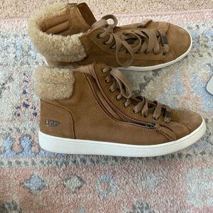 UGG Olive Suede High Top Boots